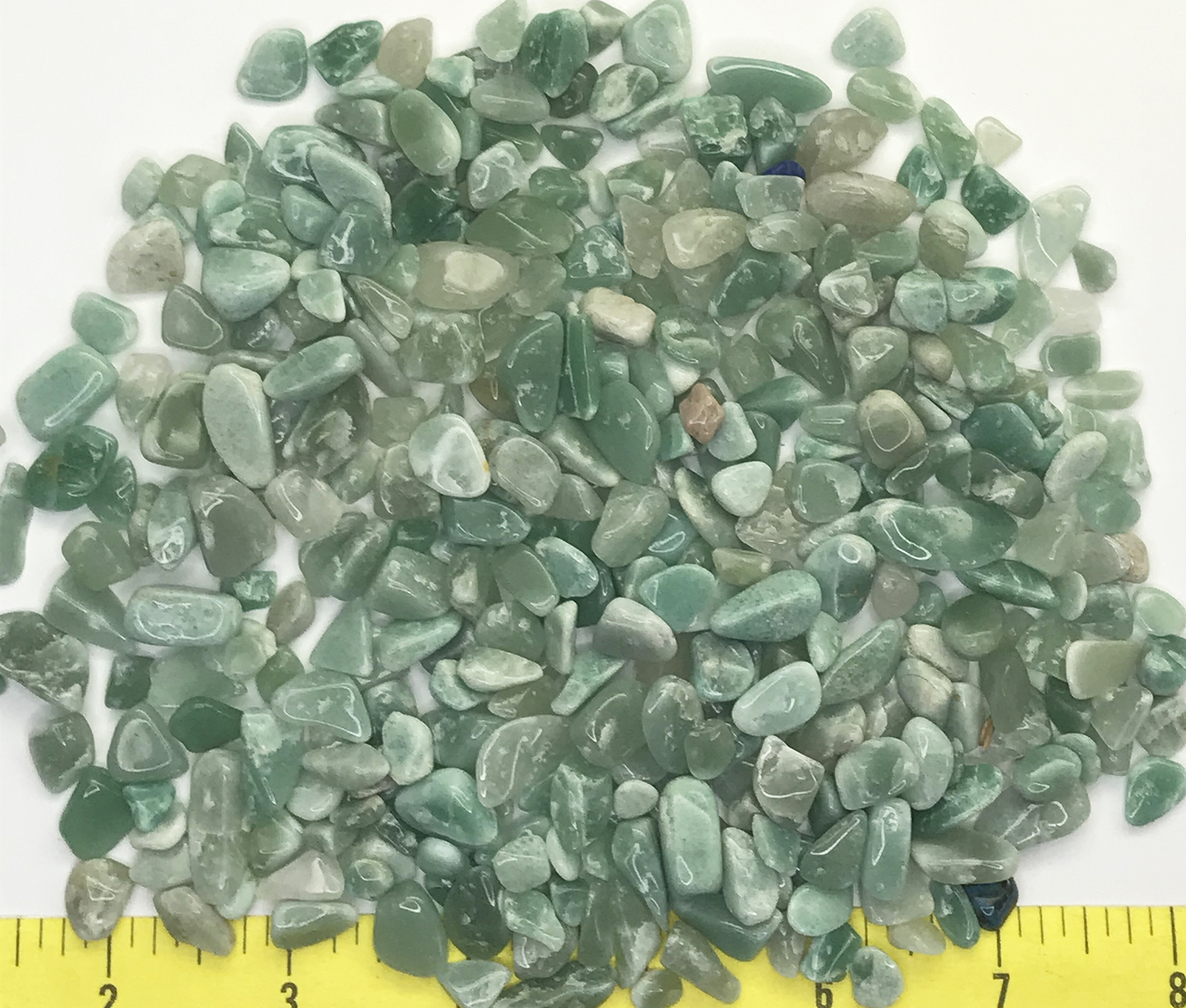 AVENTURINE GREEN X-Small to Small (5/16 to 3/4″) polished 1/2 lb Value Pack