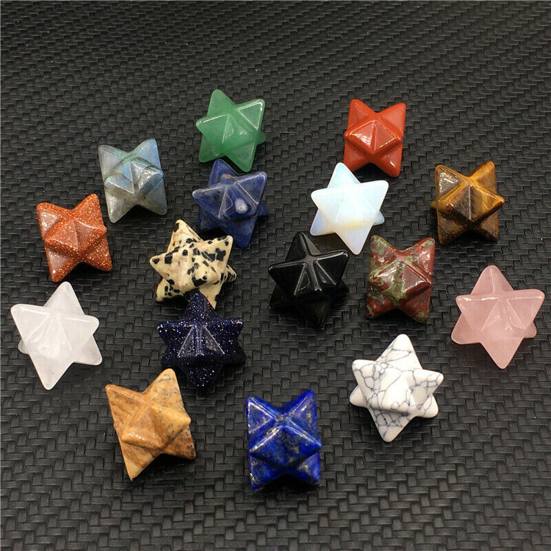 Wholesale~ Mix Natural Quartz Crystal Mini Merkaba Star Skull Reiki Healing Gift