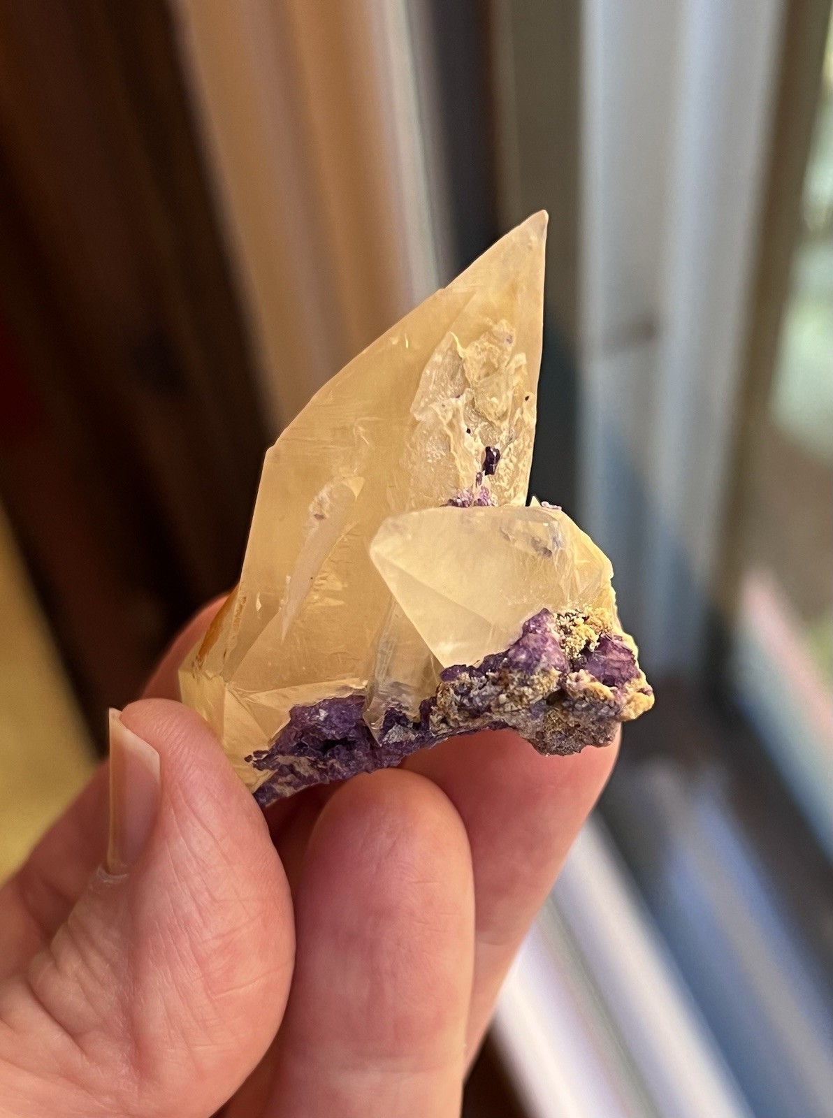 Calcite with Fluorite Mundy’s Landing Kentucky *Remarkable Twinning *Watch Video