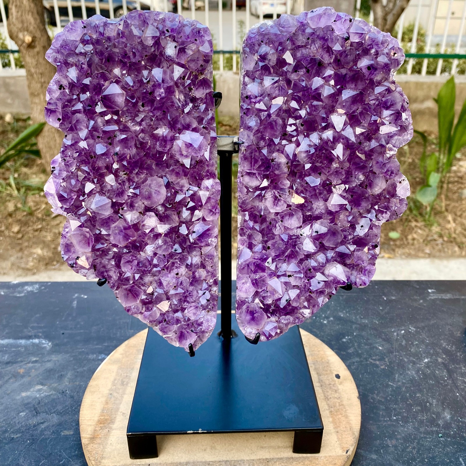 11.44LB Natural Amethyst cluster quartz crystal Raw mineral specimen Healing