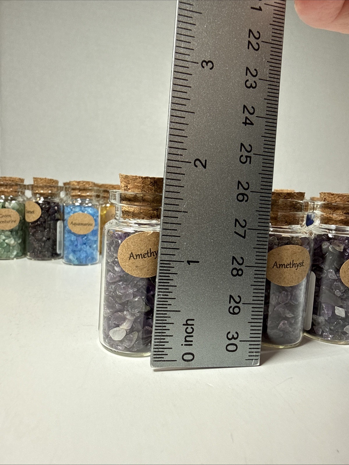 Amethyst Chips In A Bottle – Purple Stone – Great For Crafts, Decor, Health
