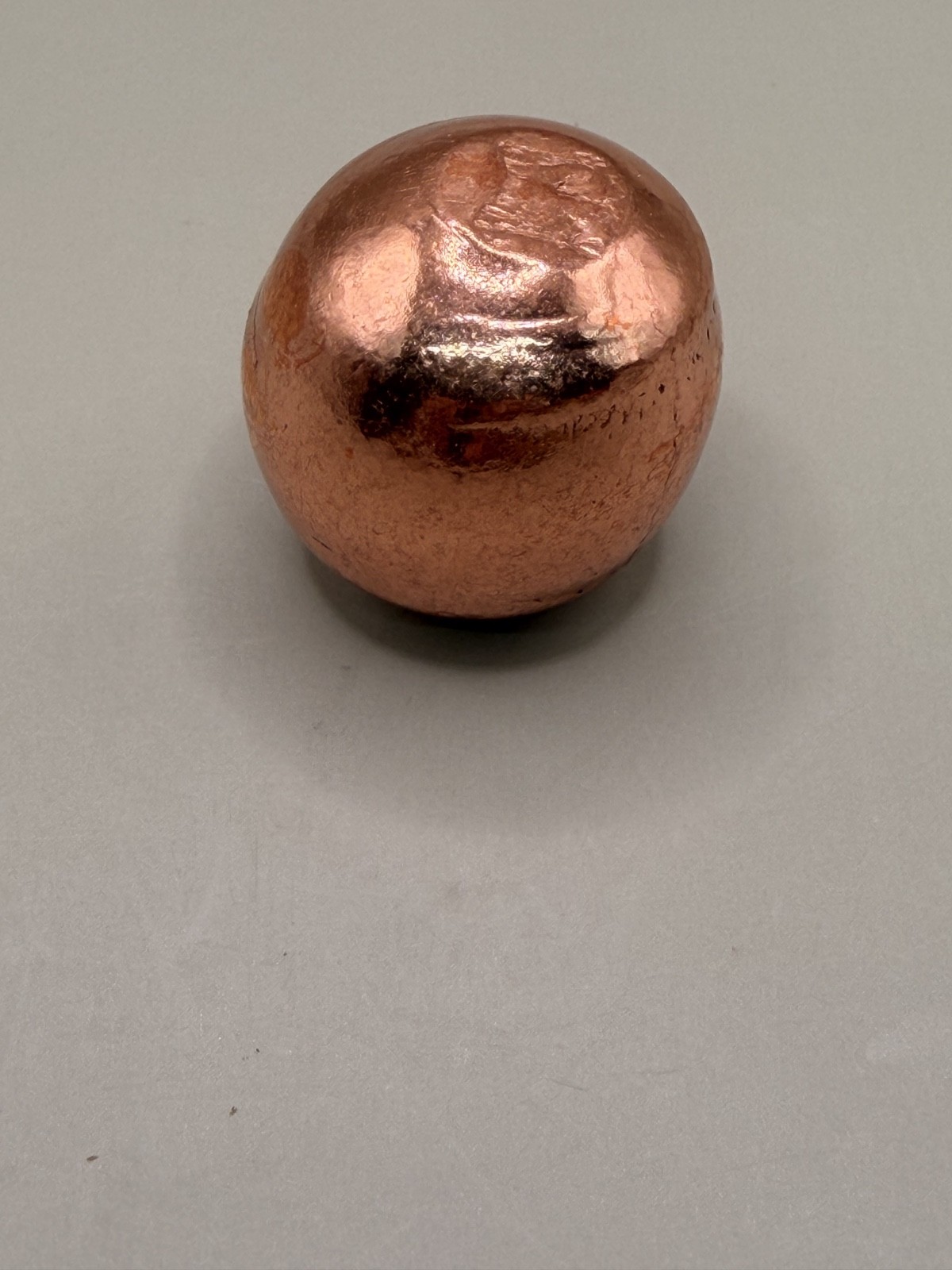Solid Copper Nugget 3.75oz – 1.5″ Tumbled Metal Energy Conductor Ball