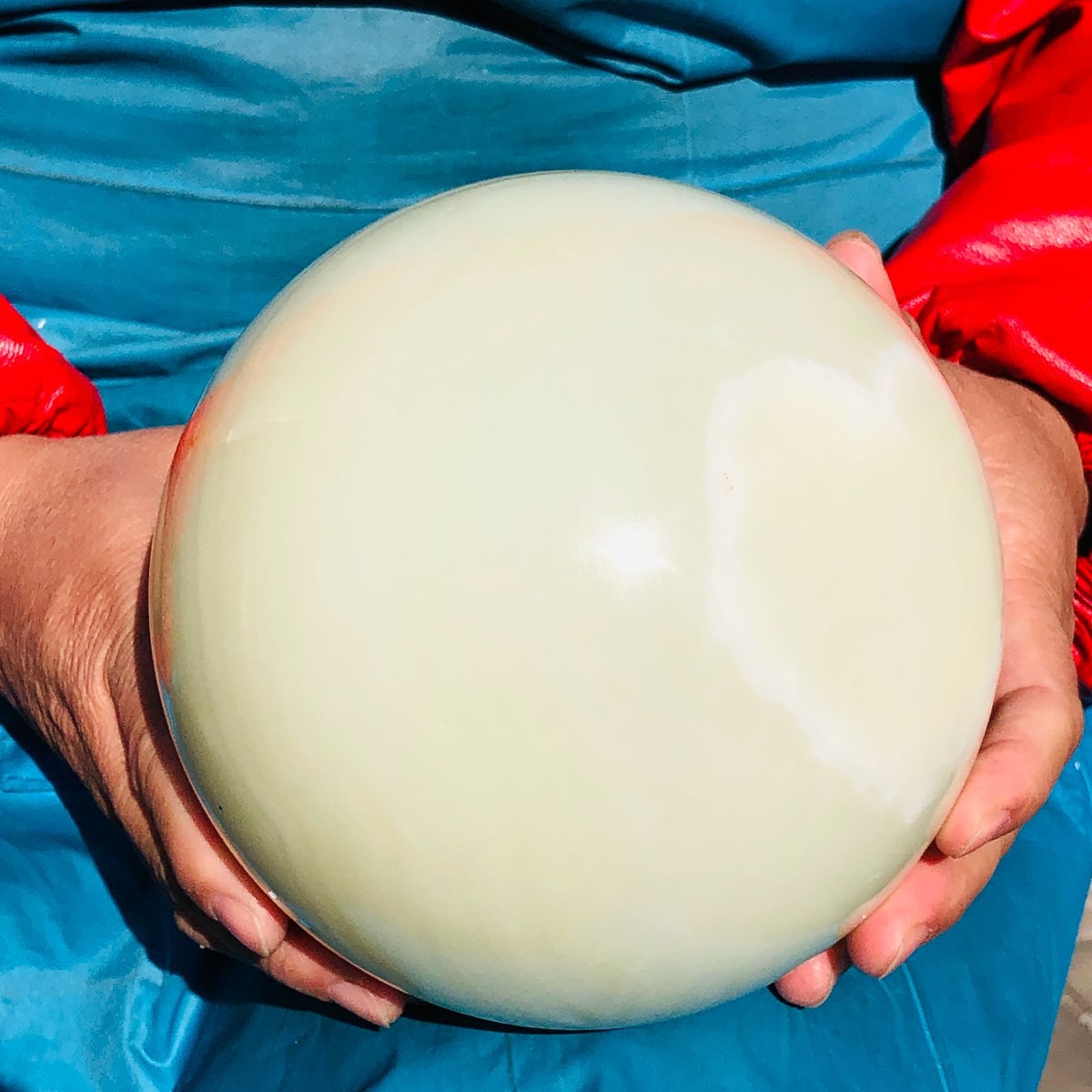 4870g Natural Afghan Jade Chakra Quartz Sphere healing ball Specimen