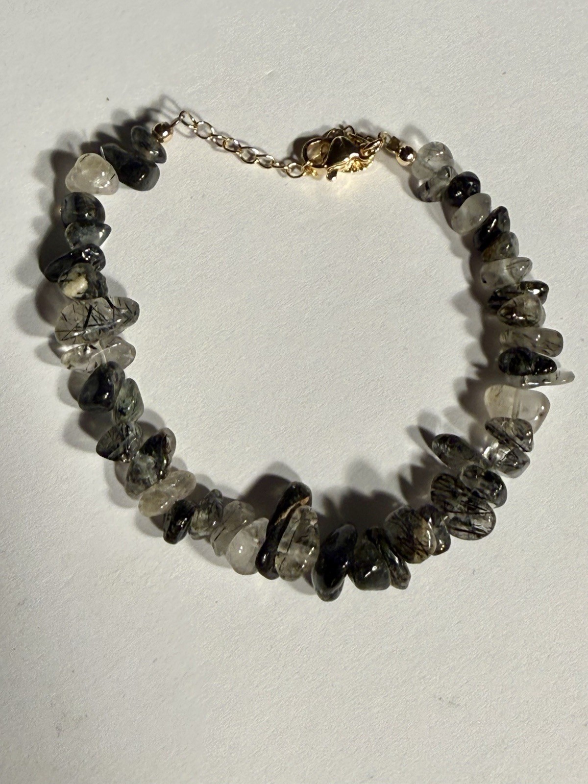 Tourmaline Crystal Chip Adjustable Bracelet, Lobster Clasp, Natural Gemstones