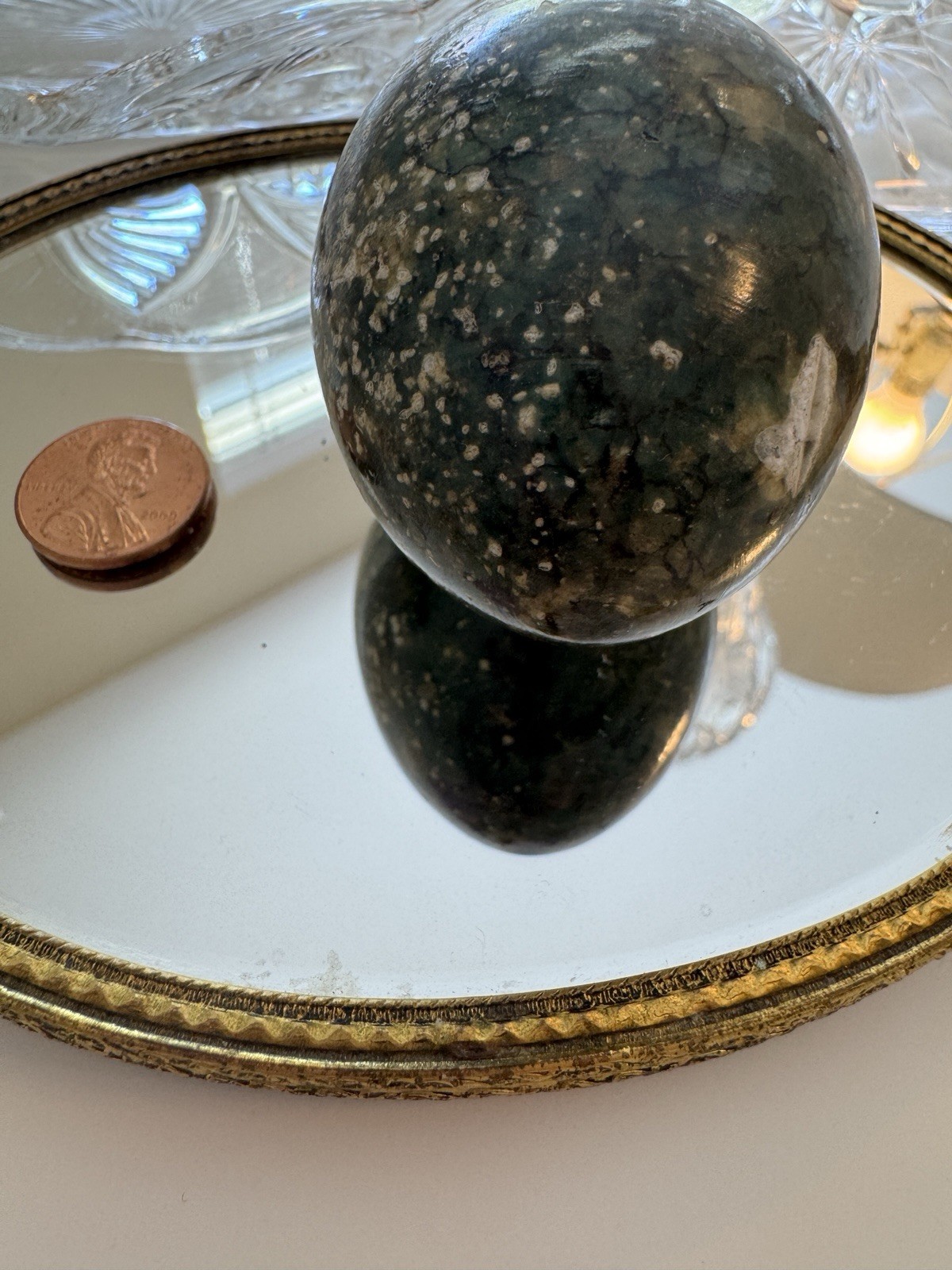 Ocean Jasper Crystal Egg Sphere Natural Healing Stone 2 3-8”