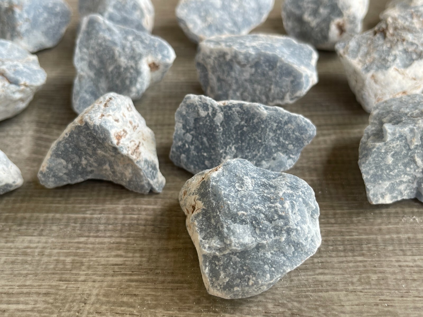 Angelite Raw Stone 1.5-2 Inches, Natural Rough Angelite, Wholesale Bulk Lot