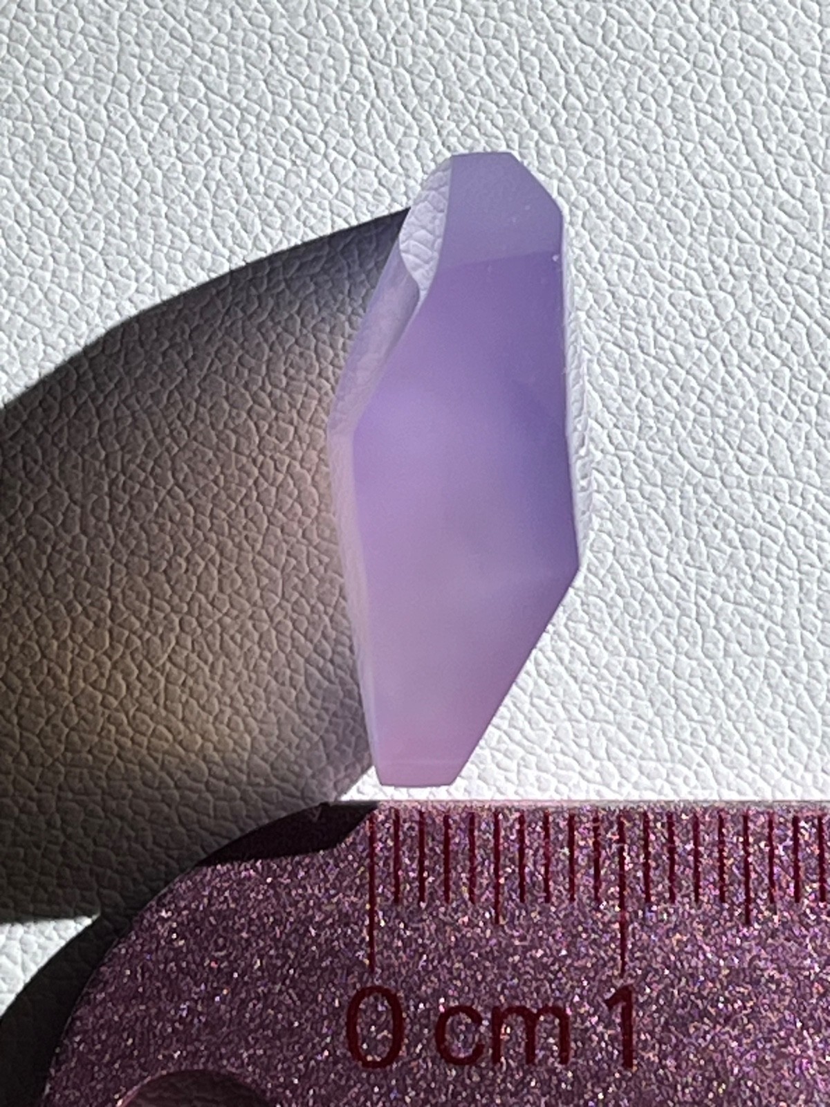Purple chalcedony 27.05 ct One of Kind Geometric Pendant. Origin : Indonesia.