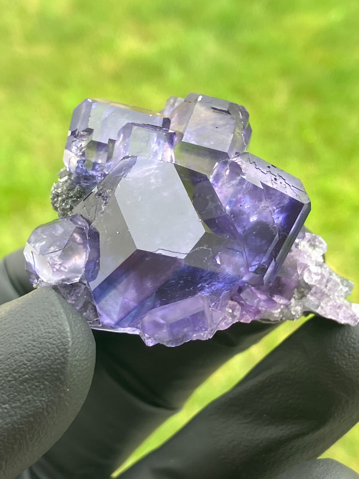 “Tanzanite” Fluorite gemmy lustrous large crystals XiaYang Mine Fujian China