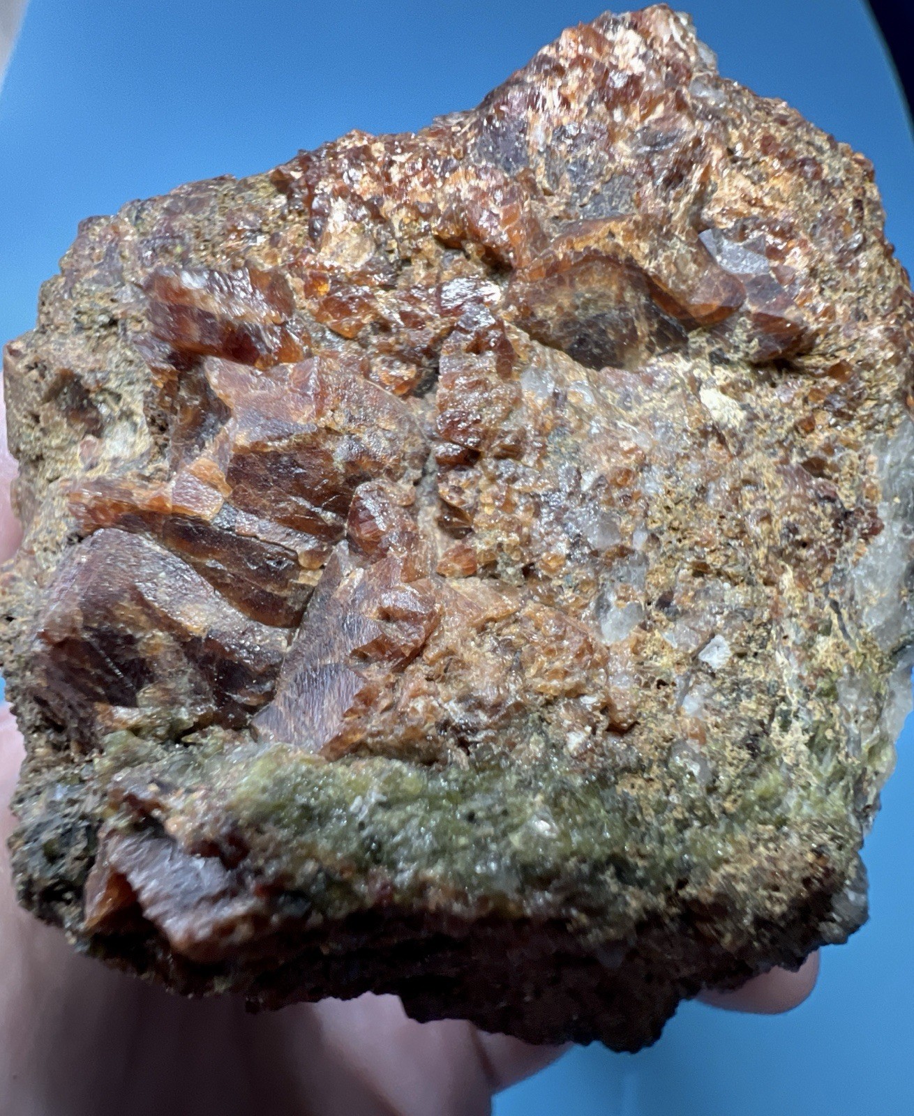 Large 3 lb 5 oz Garnet in Epidote Skarn – Donnelly, Idaho