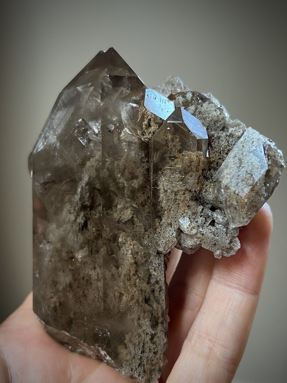 Lodolite Quartz Crystal Inclusion Quartz Natural Smoky Quartz Garden Quartz Braz