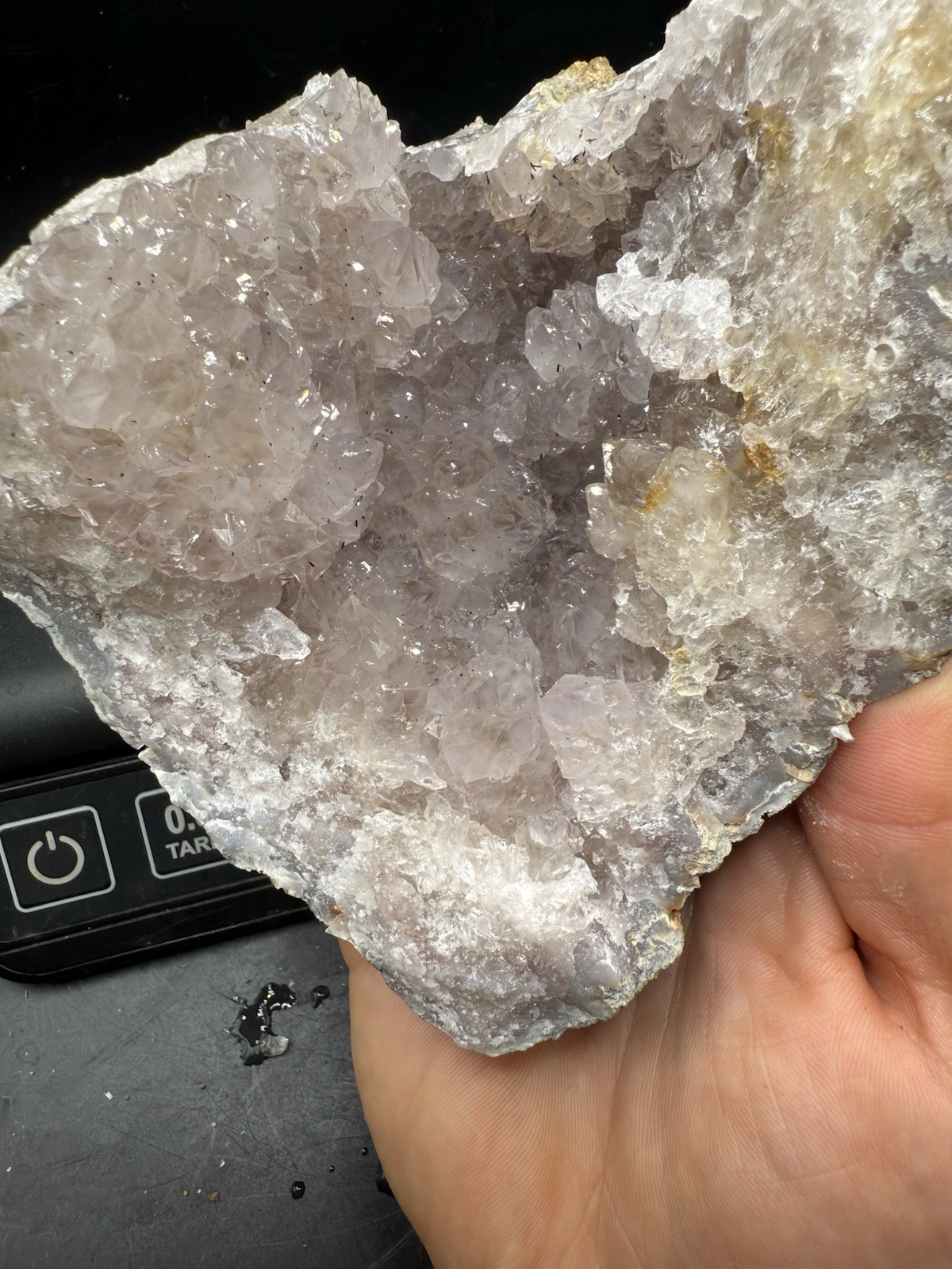 Rare Indiana Amethyst Geode Light Lilac Purple Ametrine 5,450 Carats All Natural