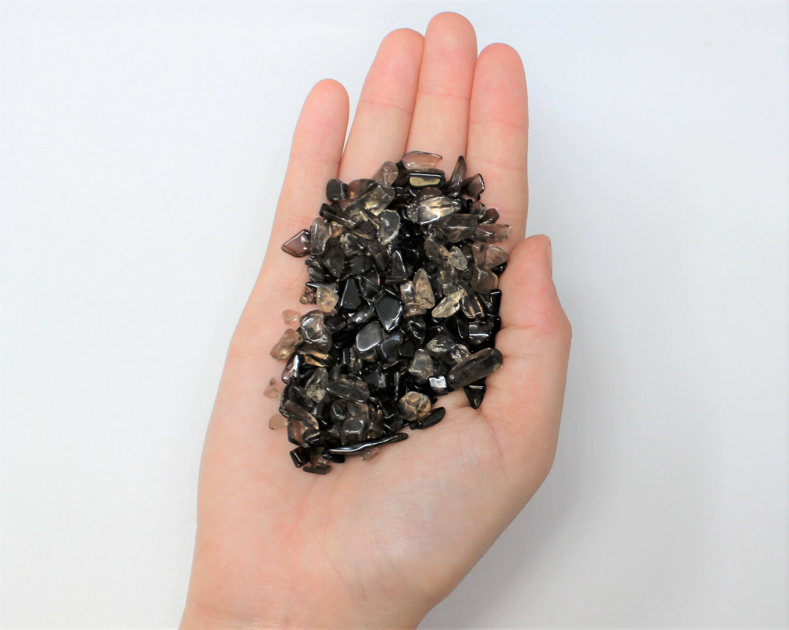 Smoky Quartz Semi Tumbled Gemstone Mini Chips 4 – 7 mm Wholesale Bulk Lots