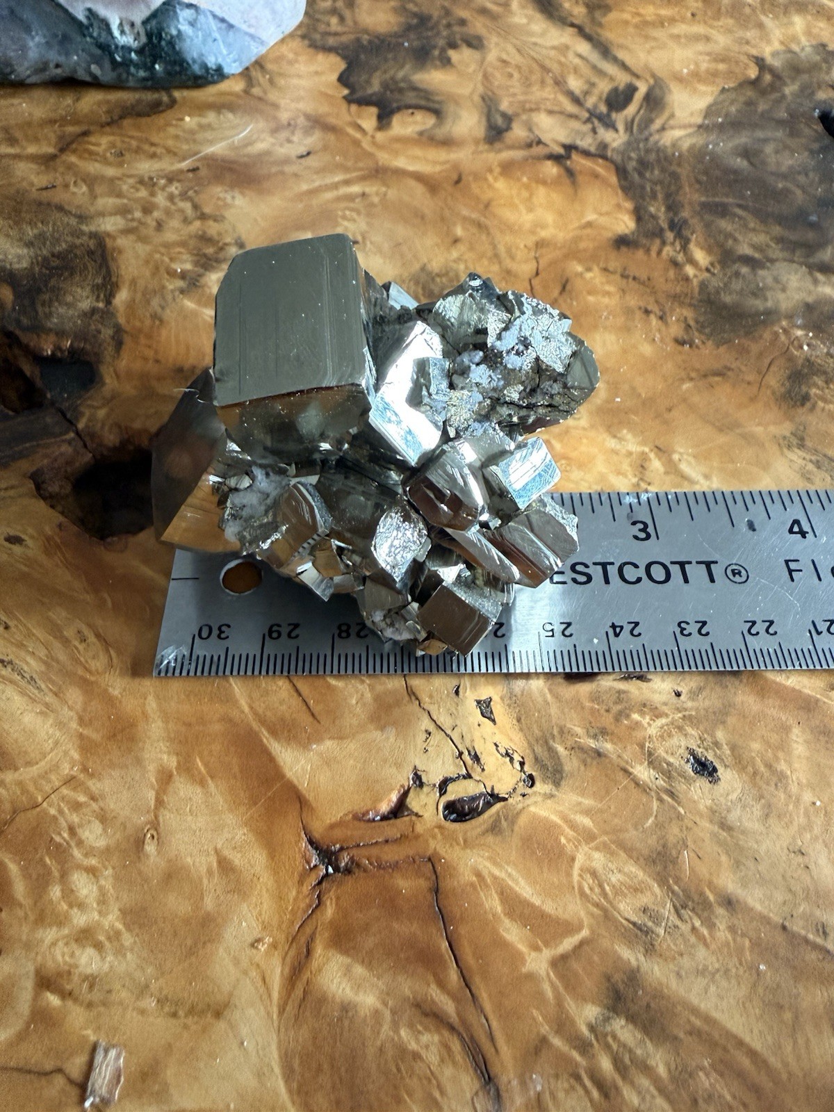 Cubic Pyrite Crystal Matrix 286g Peru