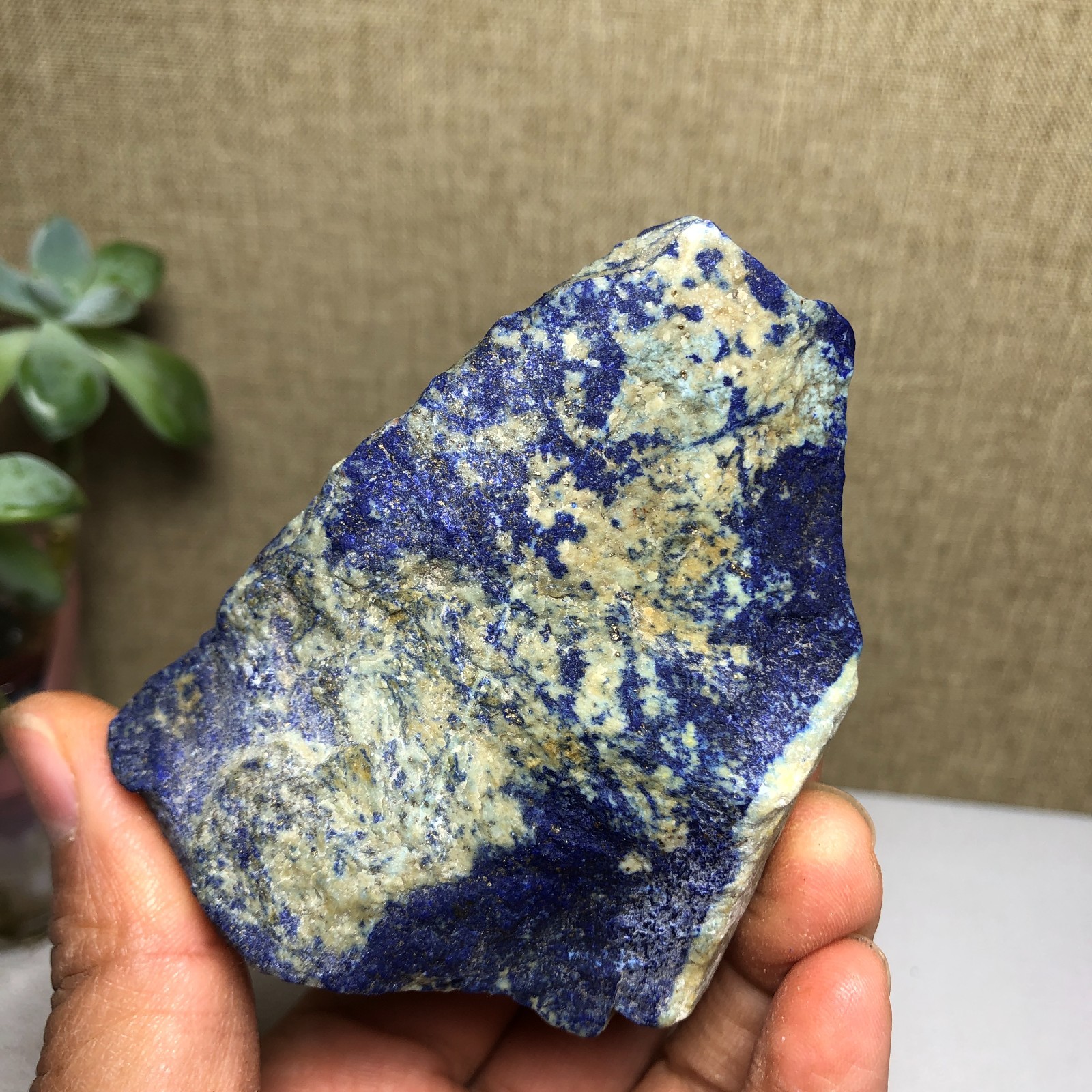 223g Natural lapis lazuli Crystal gemstone Rough Mineral Specimen healing A2024