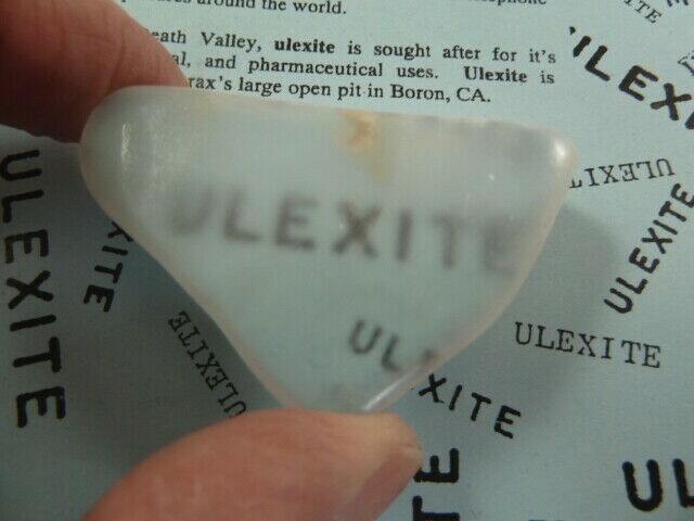 (r32-73) 1-7/8″ Ulexite gemstone Mineral TV rock mine mined rocks Boron CA USA