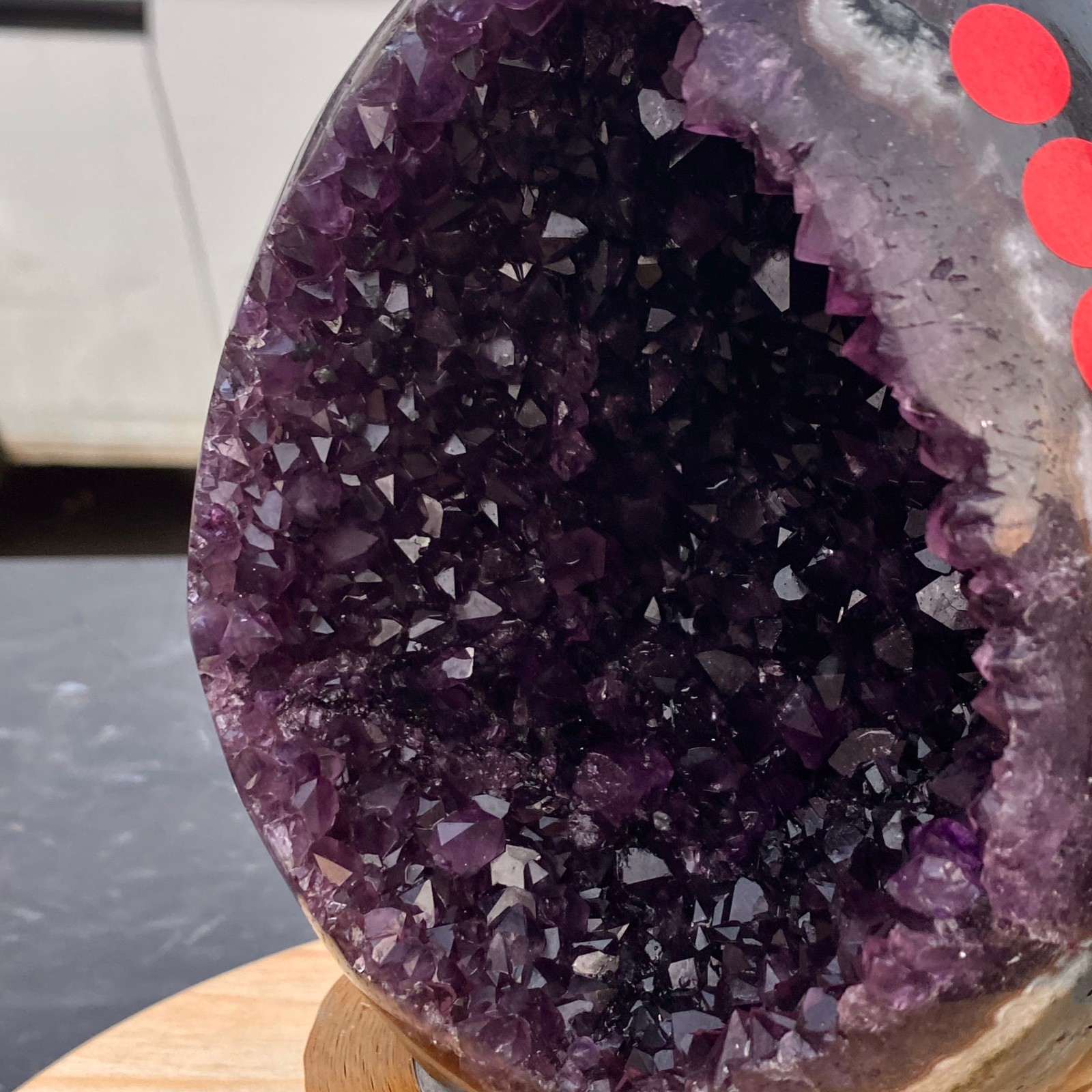 6.83LB Large Natural amethyst Dinosaur egg Quartz Crystal specimen healing