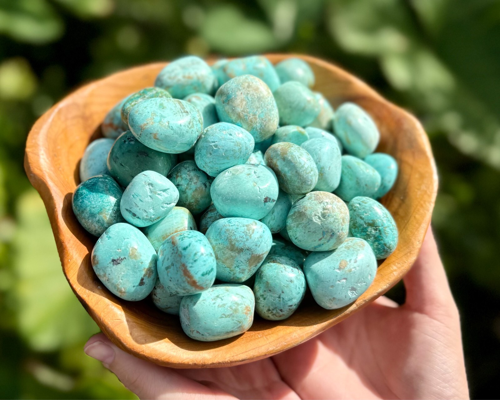 Peruvian Turquoise Tumbled Stones Wholesale Lots (Natural Turquoise Crystals)
