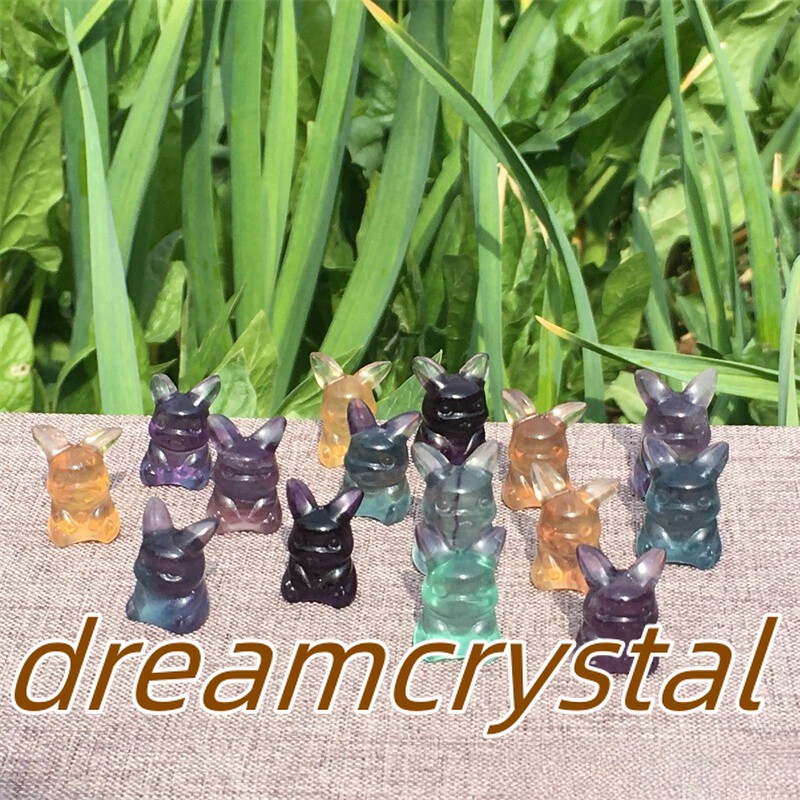 50pcs Wholesale Natural Quartz Crystal Carved Mini Fluorite Skull Reiki Healing