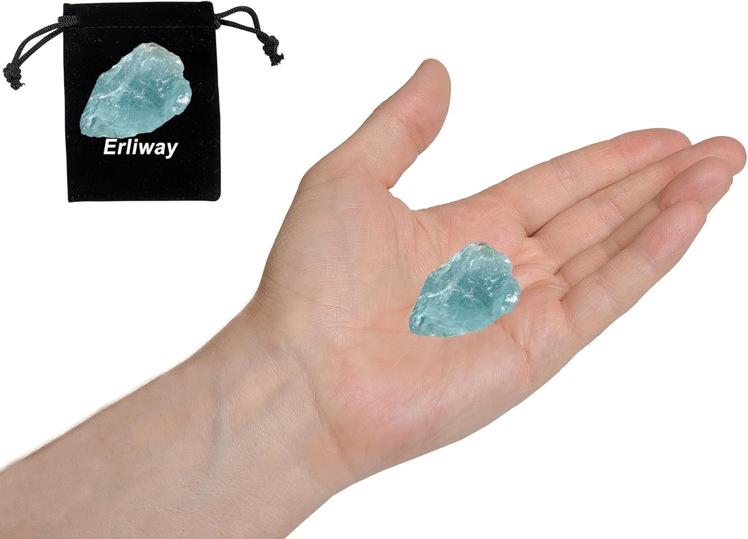 Unique Raw Aquamarine Crystals (1.25-2.0 Inch) for Home Decor & Chakra Balancing