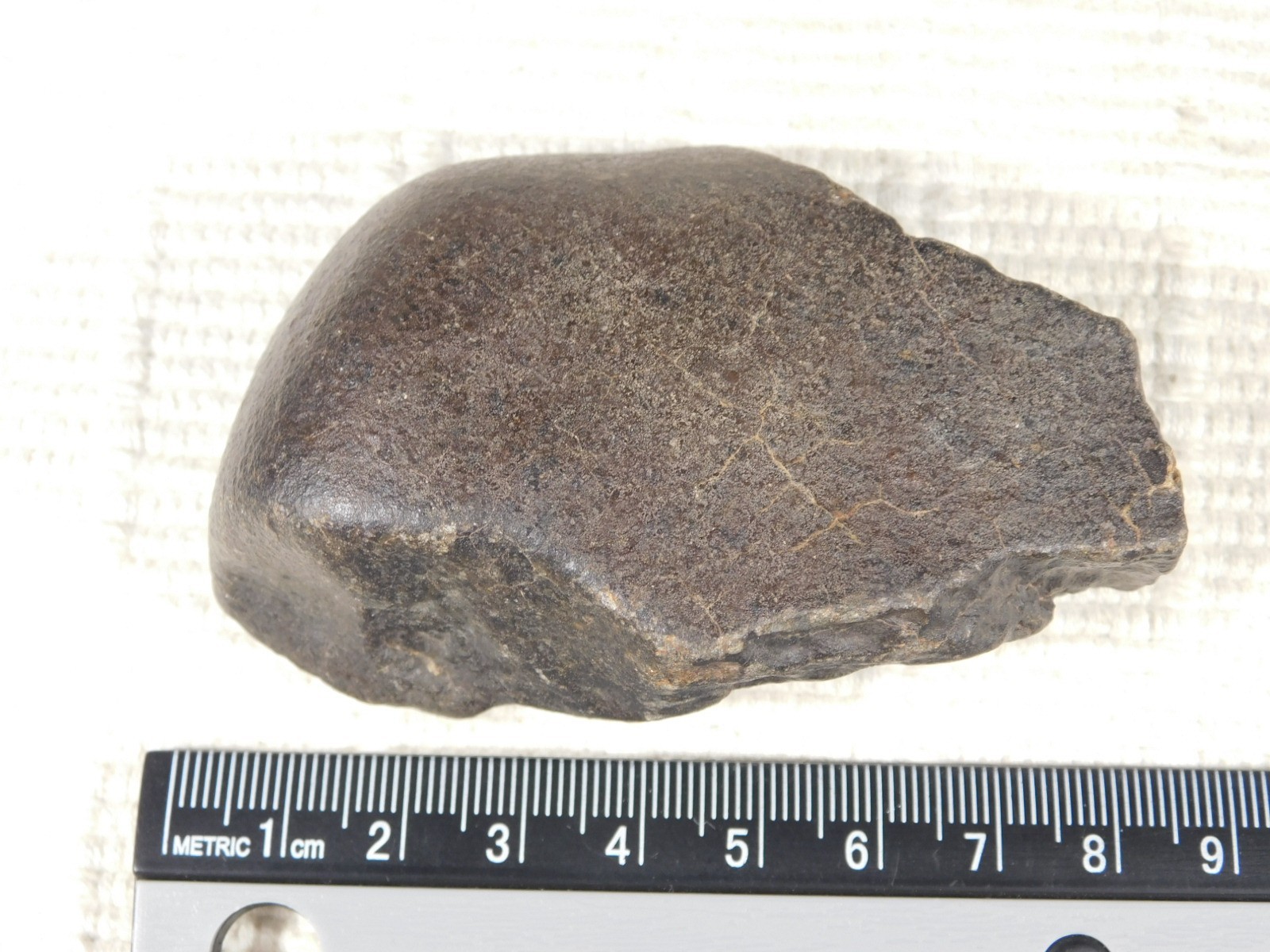 wOw! Larger! Stony METEORITE with DARK Silky Fusion Crust! FELL in Libya 219gr