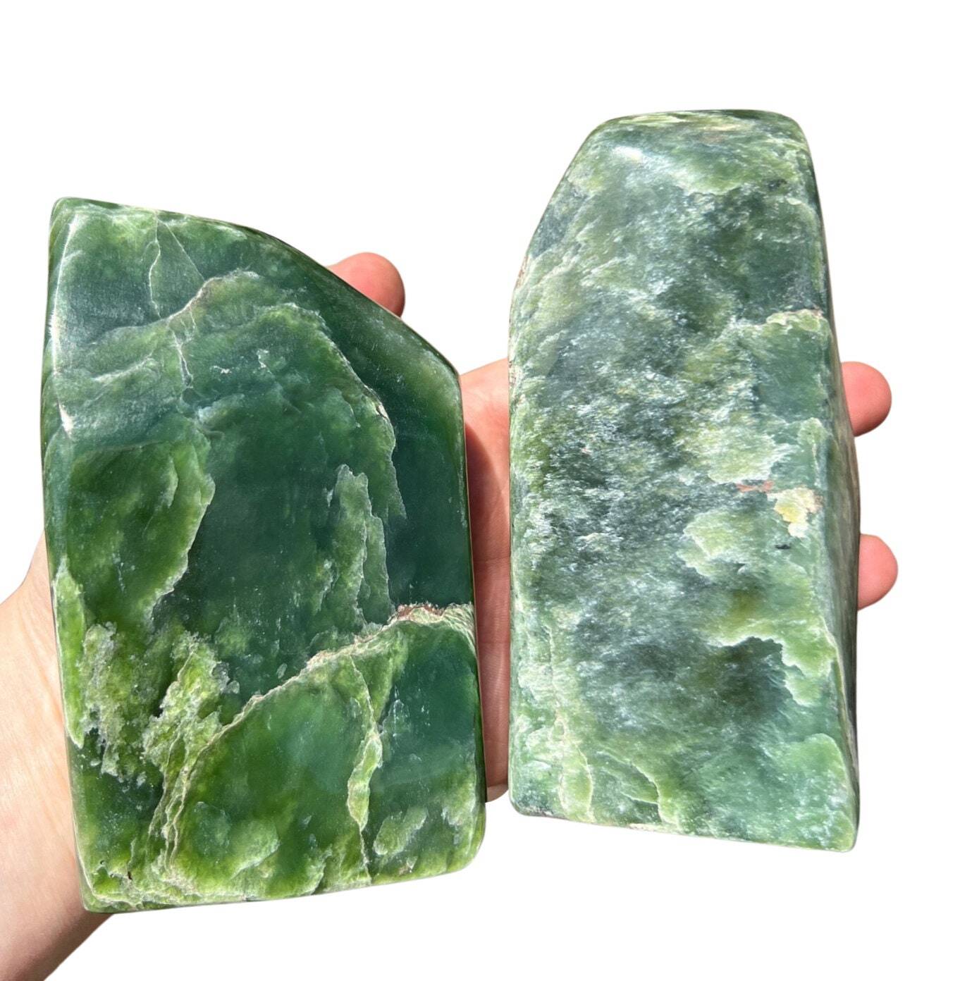 Nephrite Jade Freeform, Natural Nephrite Jade Stone from Siberia