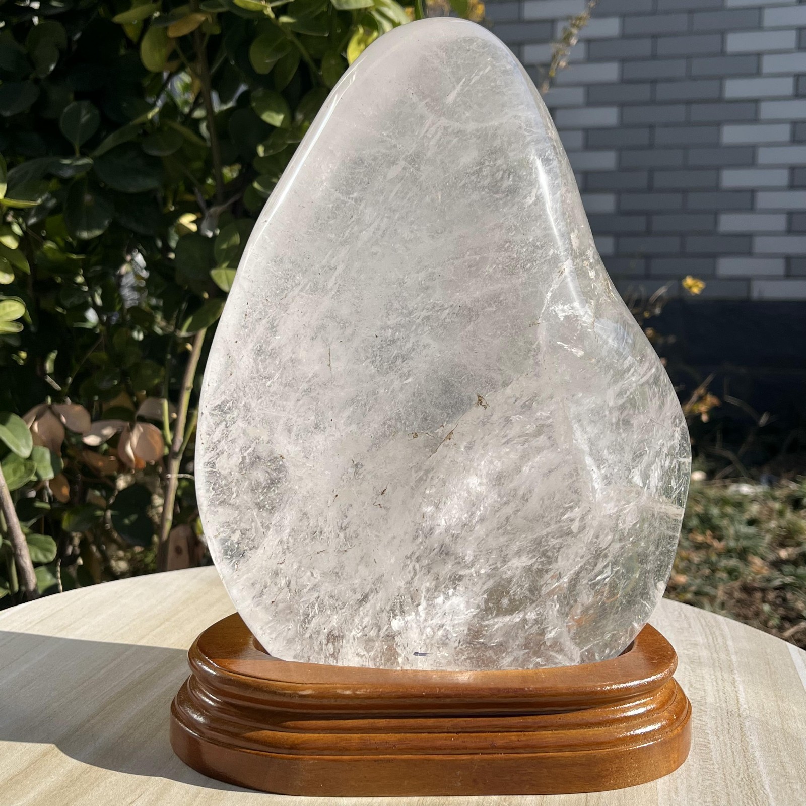 5600g Large Natural Clear Quartz Freeform Cystal Mineral Specimen +Stand
