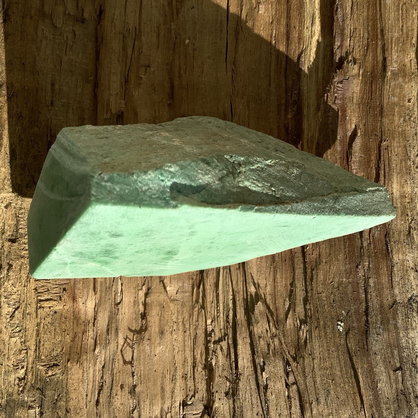 Siberian Jade Lapidary Stone Chromium Green Jadeite Jade Polar Urals Russia 188g