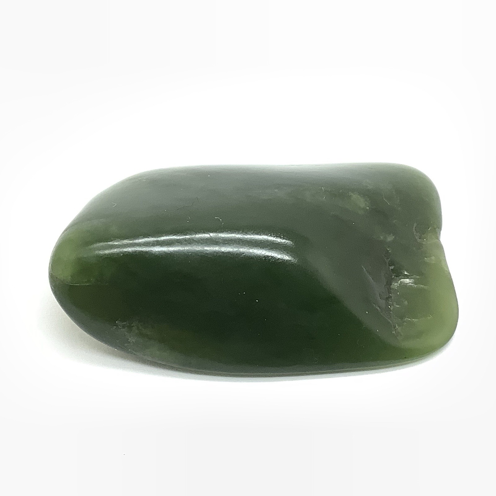 Siberian Jade Pebble Green Nephrite Jade Stone Specimen Siberia 36g