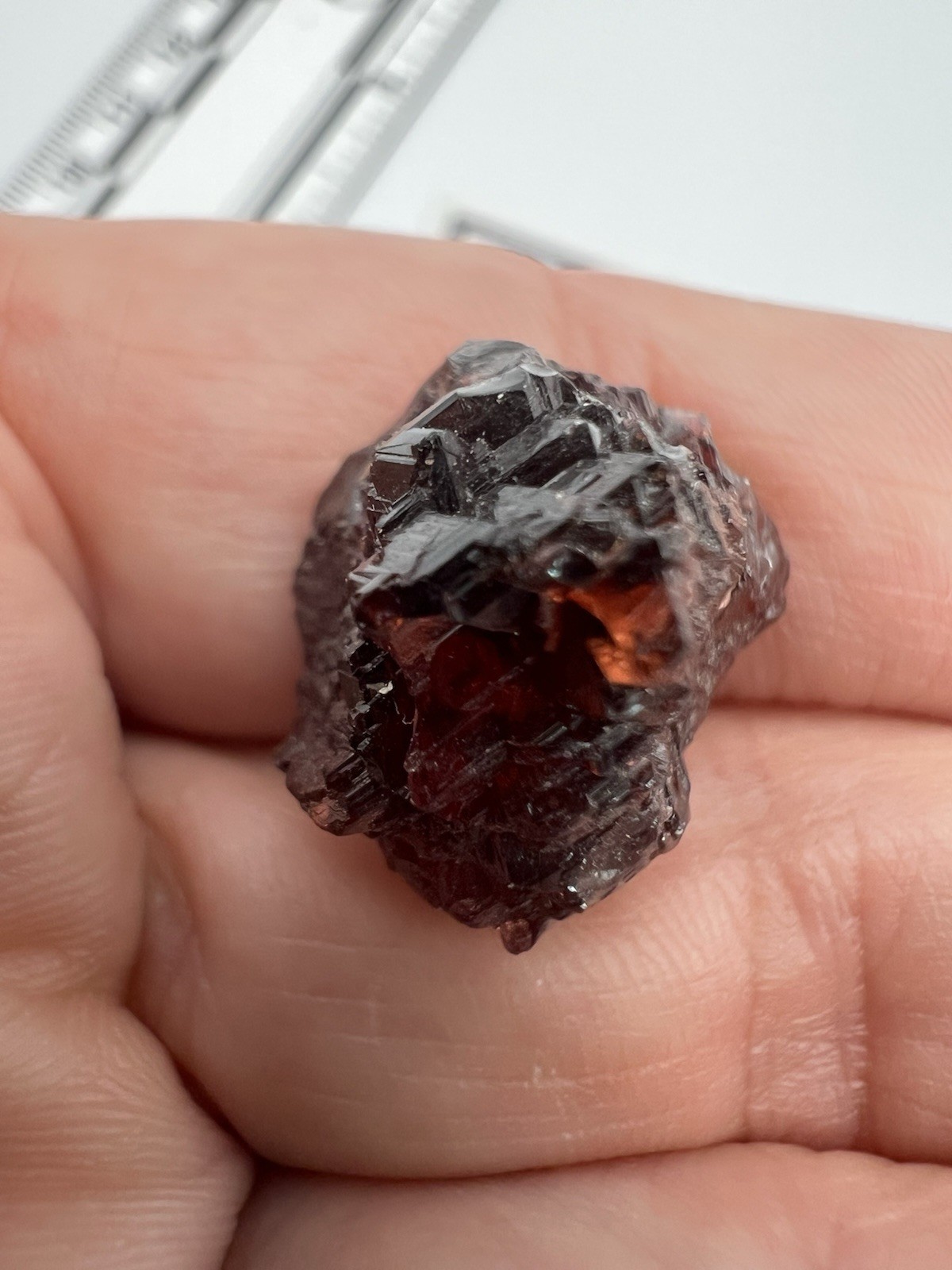 Spessartine Garnet from Brazil 5/8″x 1/2″x 5/8″ Item Z035