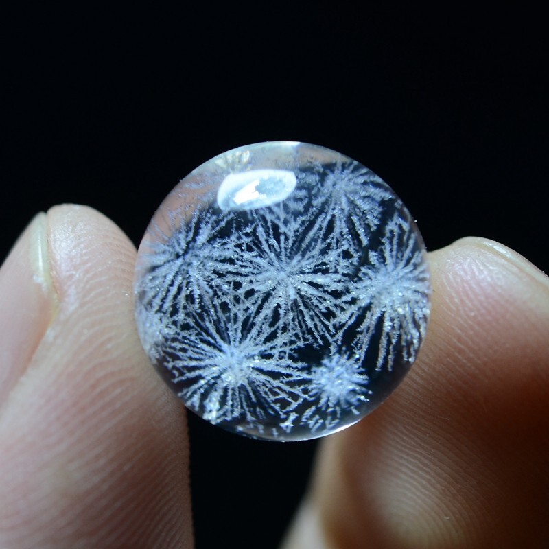 14mm New Find Rare NATURAL PRETTY Fireworks phantom QUARTZ CRYSTAL Sphere BALL