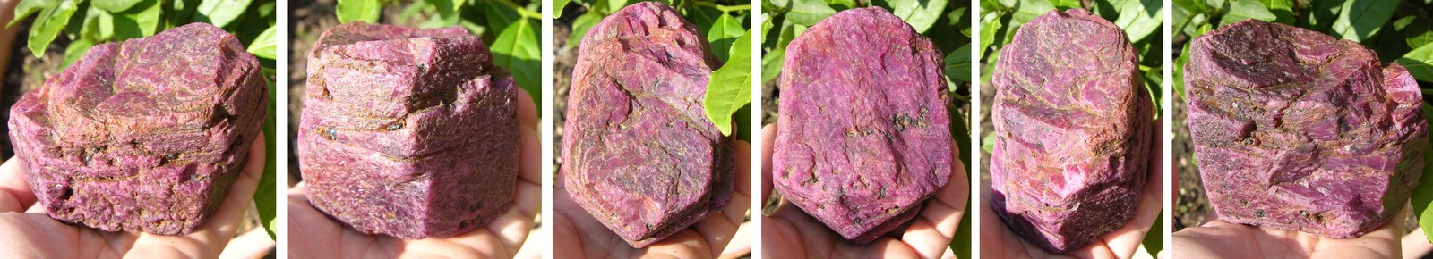 2 lbs 1 1/8 oz or 980g India 100% Natural Raw Corundum Red Ruby Crystal Specimen