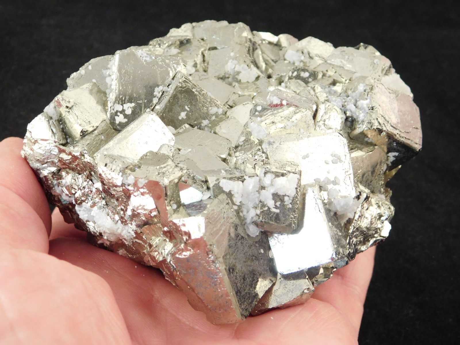 Big! Nice and 100% Natural Pyrite CUBE Cluster Huanzala Mine Peru 764gr