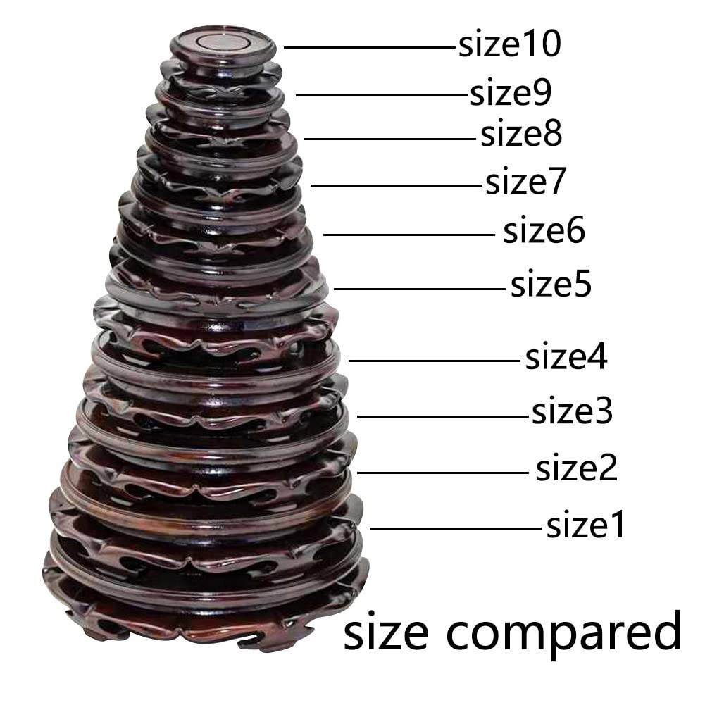 Oriental Furniture Wooden Display Stand Base Lotus Pedestal Vase Base Table L…