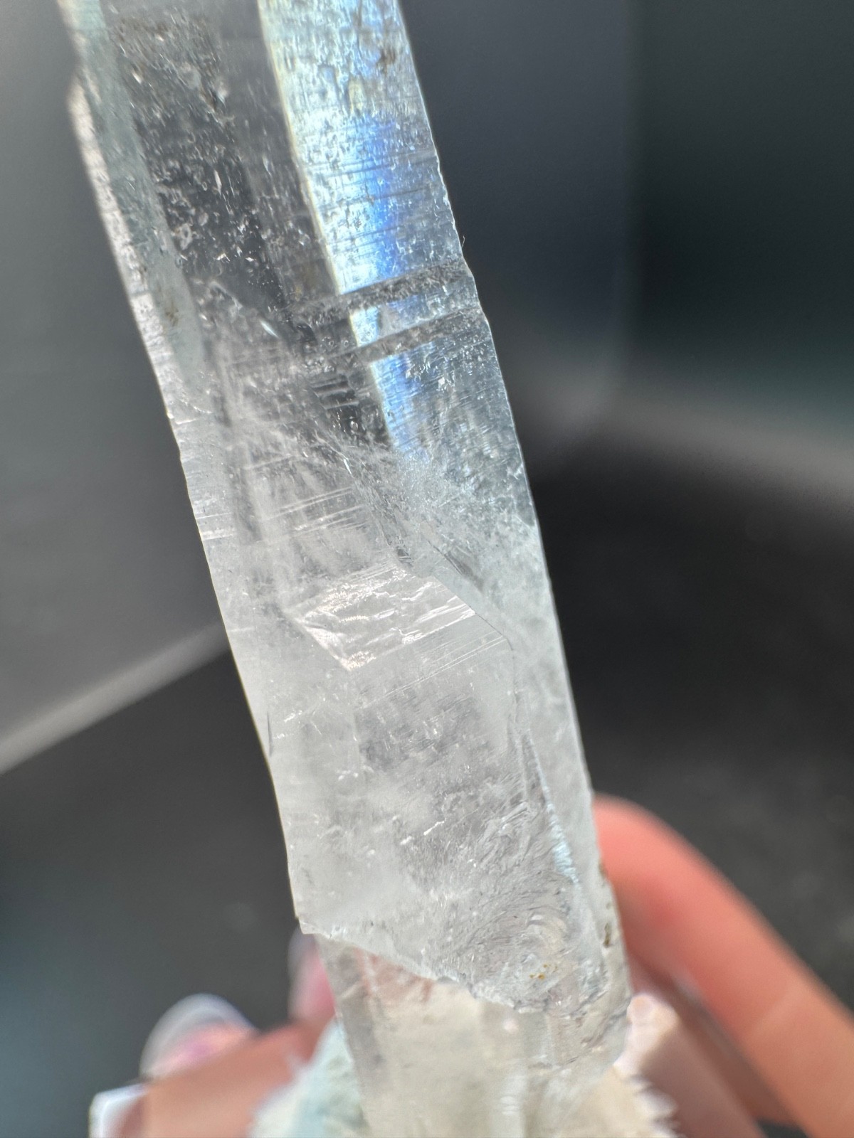 6528 Clear Quartz Crystal with Double Terminated Cross Crystal Brazil 20g