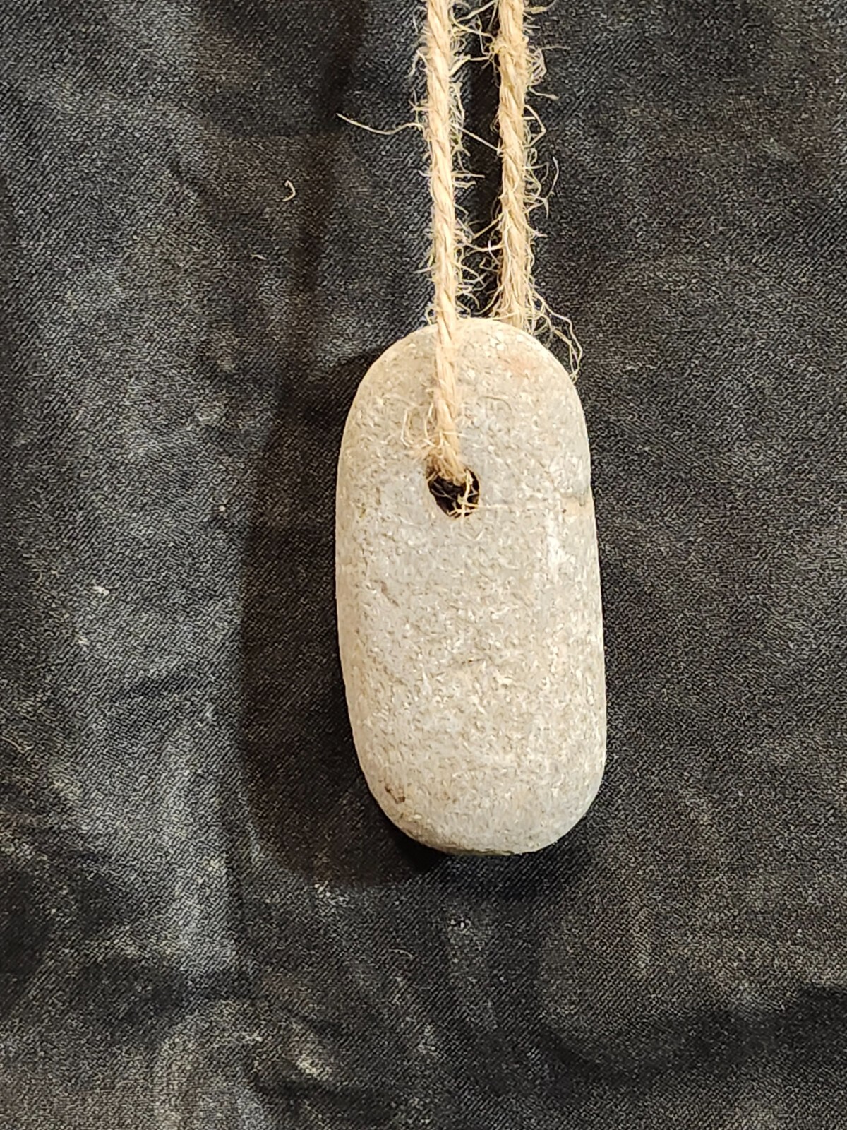 Hag Stone Fairy Odin Hex Witch Adder Wishing Rock w/Holes Wicca Protection (H28)