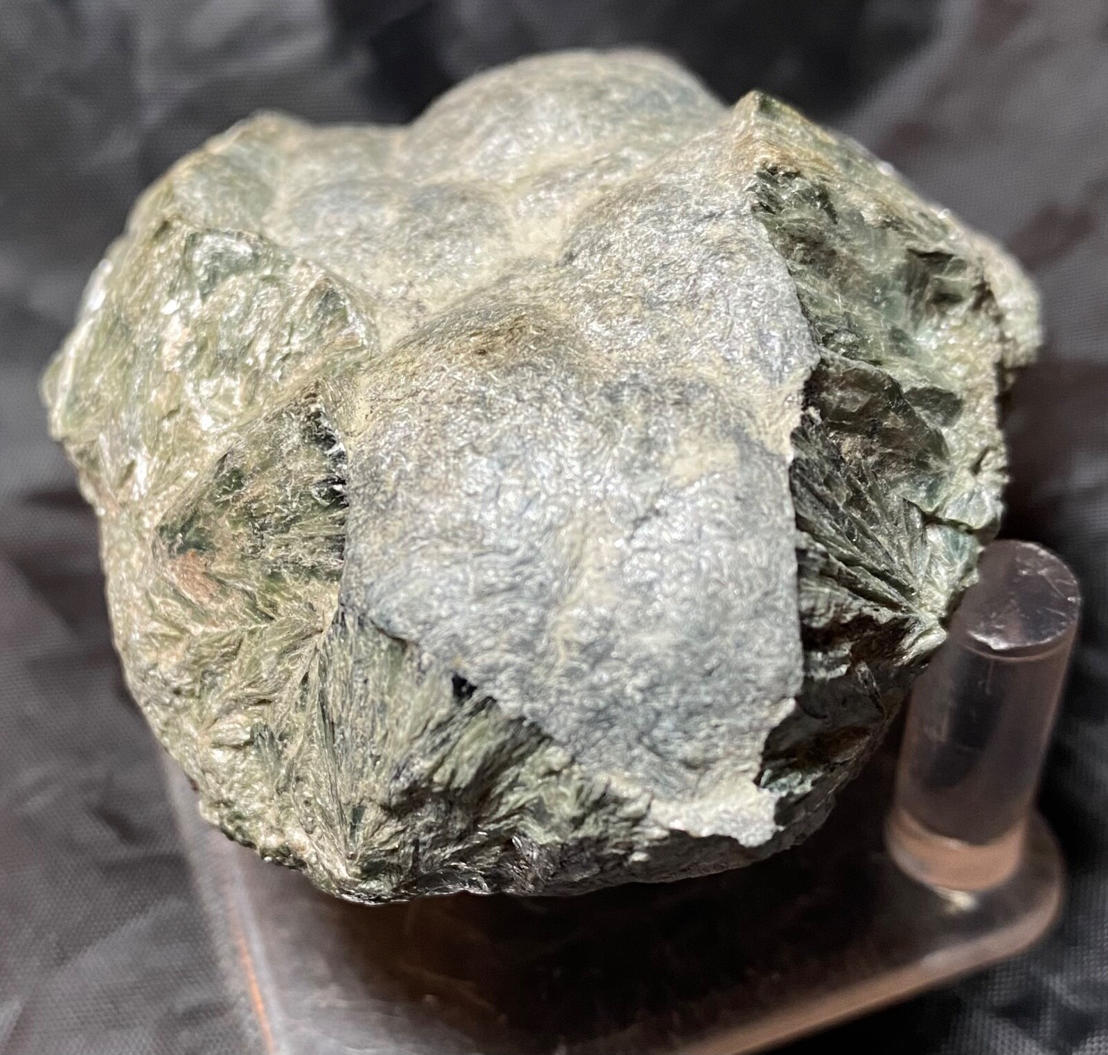 RARE Clinochlor var Serafinite Specimen from Korshunovskoe Mine, Siberia, Russia