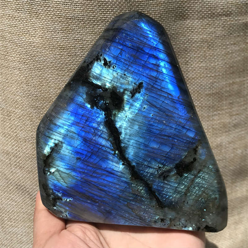 1.15kg Natural Labradorite Quartz Crystal Spectrolite Mineral Reiki healing
