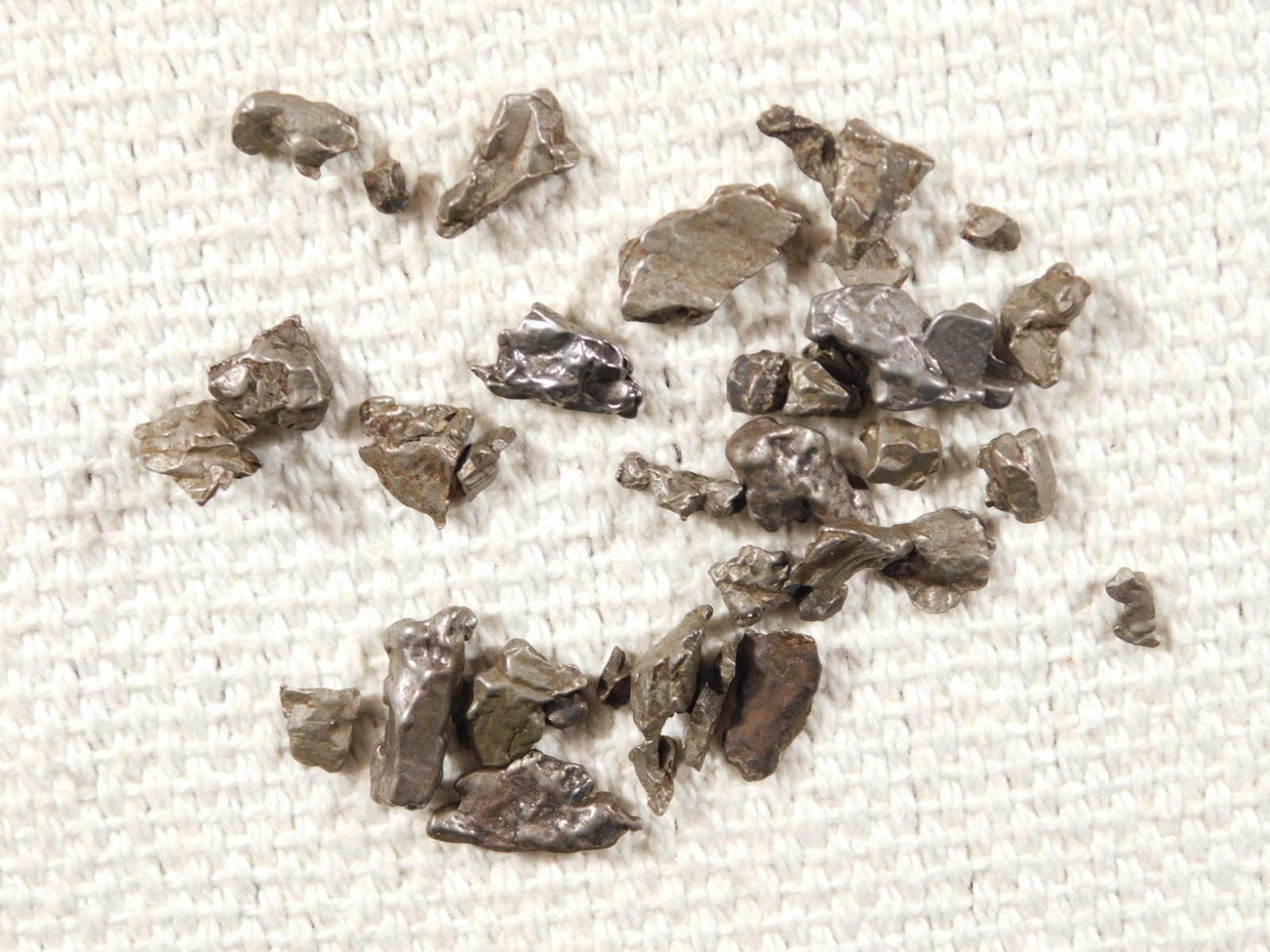 Big Lot of Little Campo Del Cielo METEORITES 100% Authentic Argentina 23.4gr