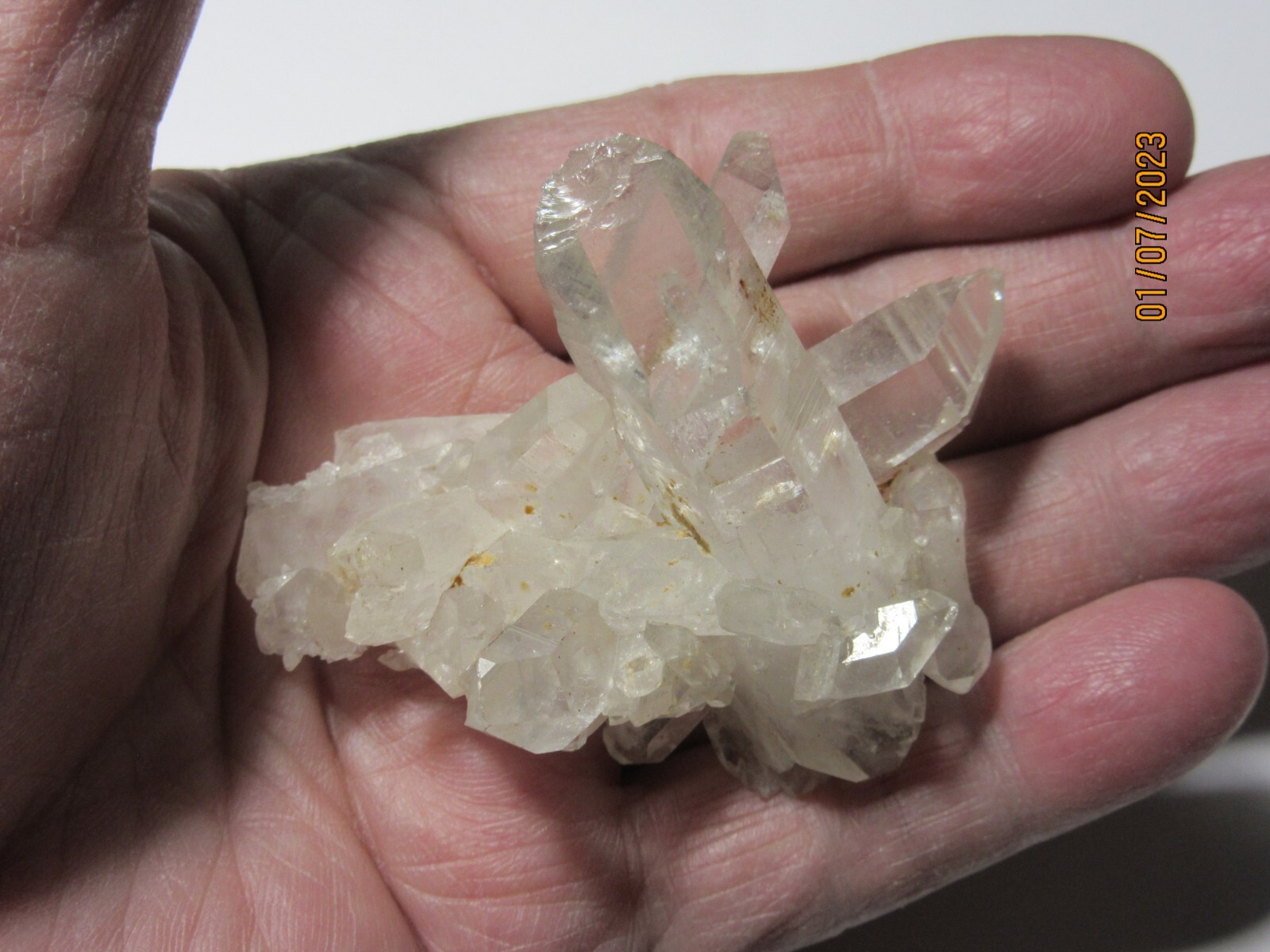 Arkansas Natural Quartz Crystal 2 3/8″ Cluster Collectible Reiki MIAQC-1