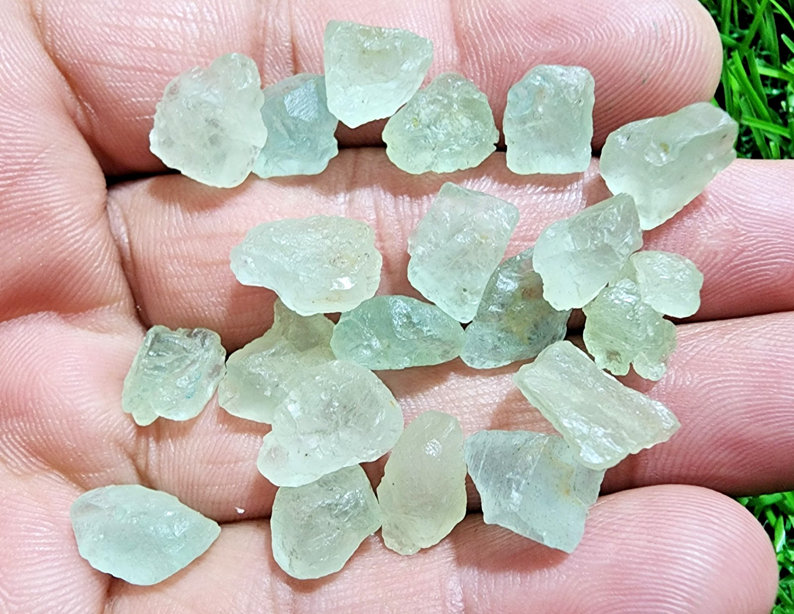Amazing Rare Aquamarine Gemstone Rough Lot 8-12mm Loose Stones Jewelry Making