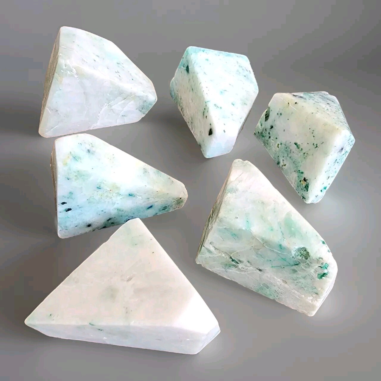Lot Of 6 Phoenix Stone Freeform Pieces – 438g – USA