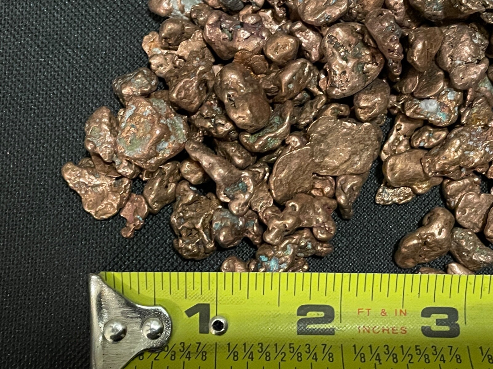 1 Pound of 1/4″ to 3/8″ Tumbled Copper Nuggets Natural Michigan Native Cu Ore