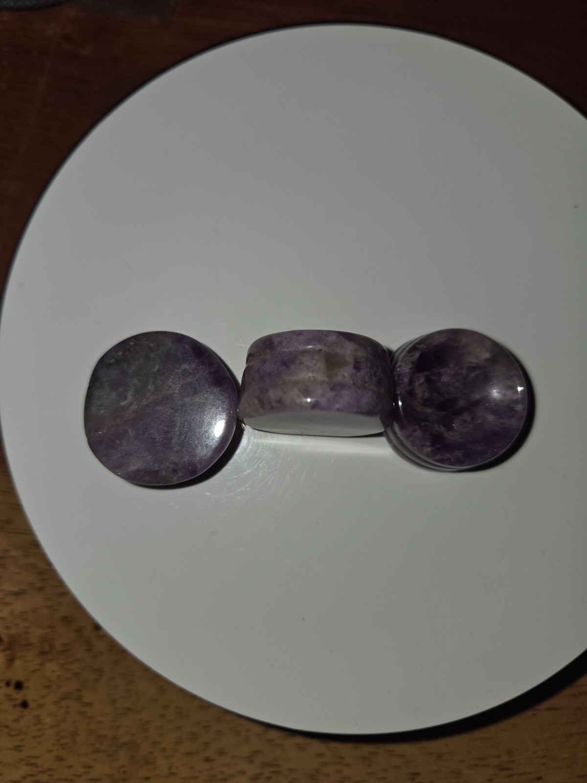 Natural Purple Amethyst Gemstone 27mm wide Sphere Stand
