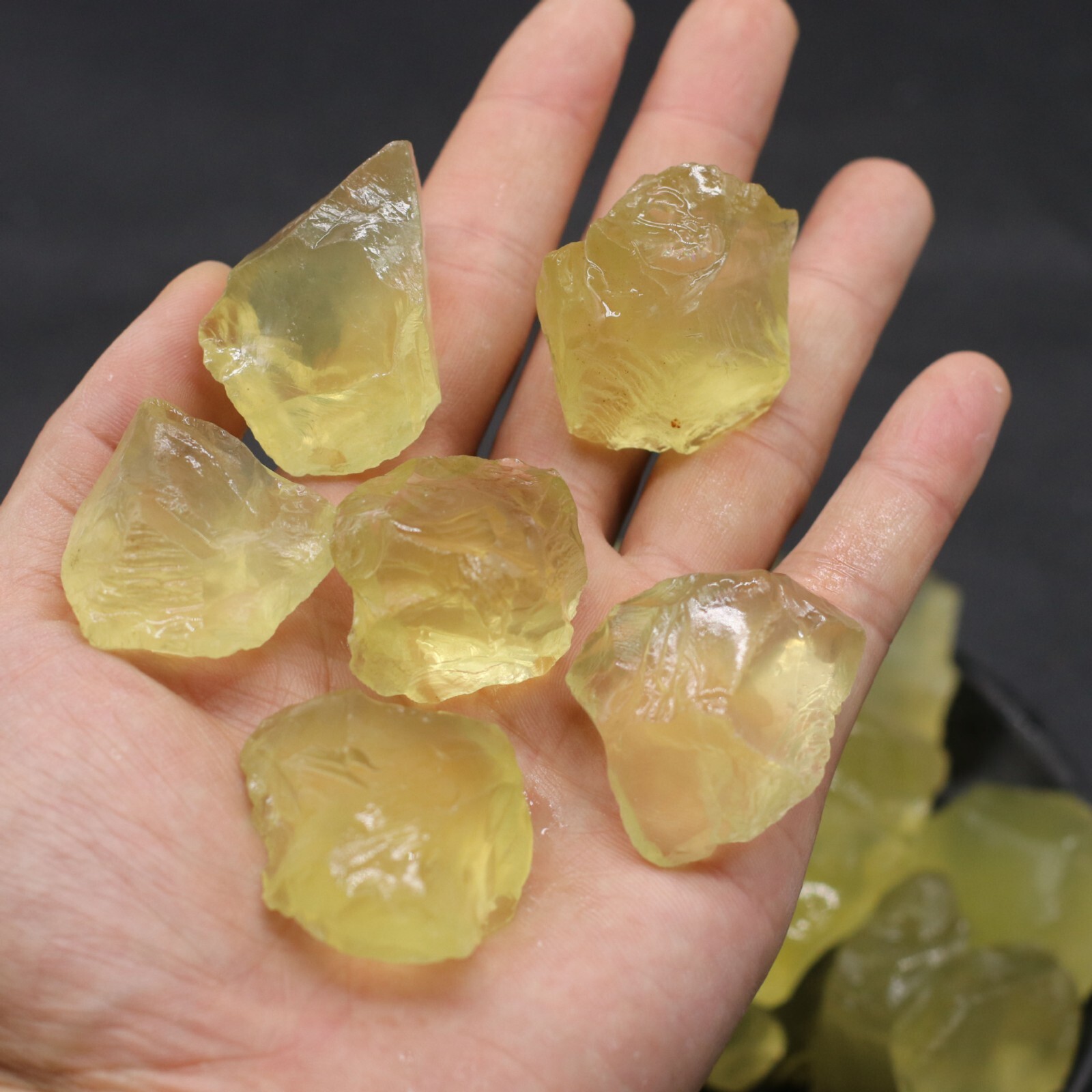 Natural Citrine Raw Stone Crystal Mineral Specimen Reiki Healing Energy Gifts