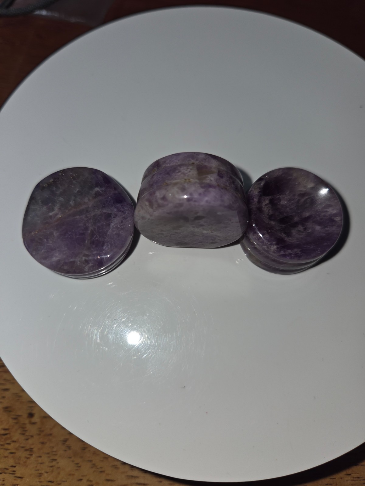 Natural Purple Amethyst Gemstone 27mm wide Sphere Stand