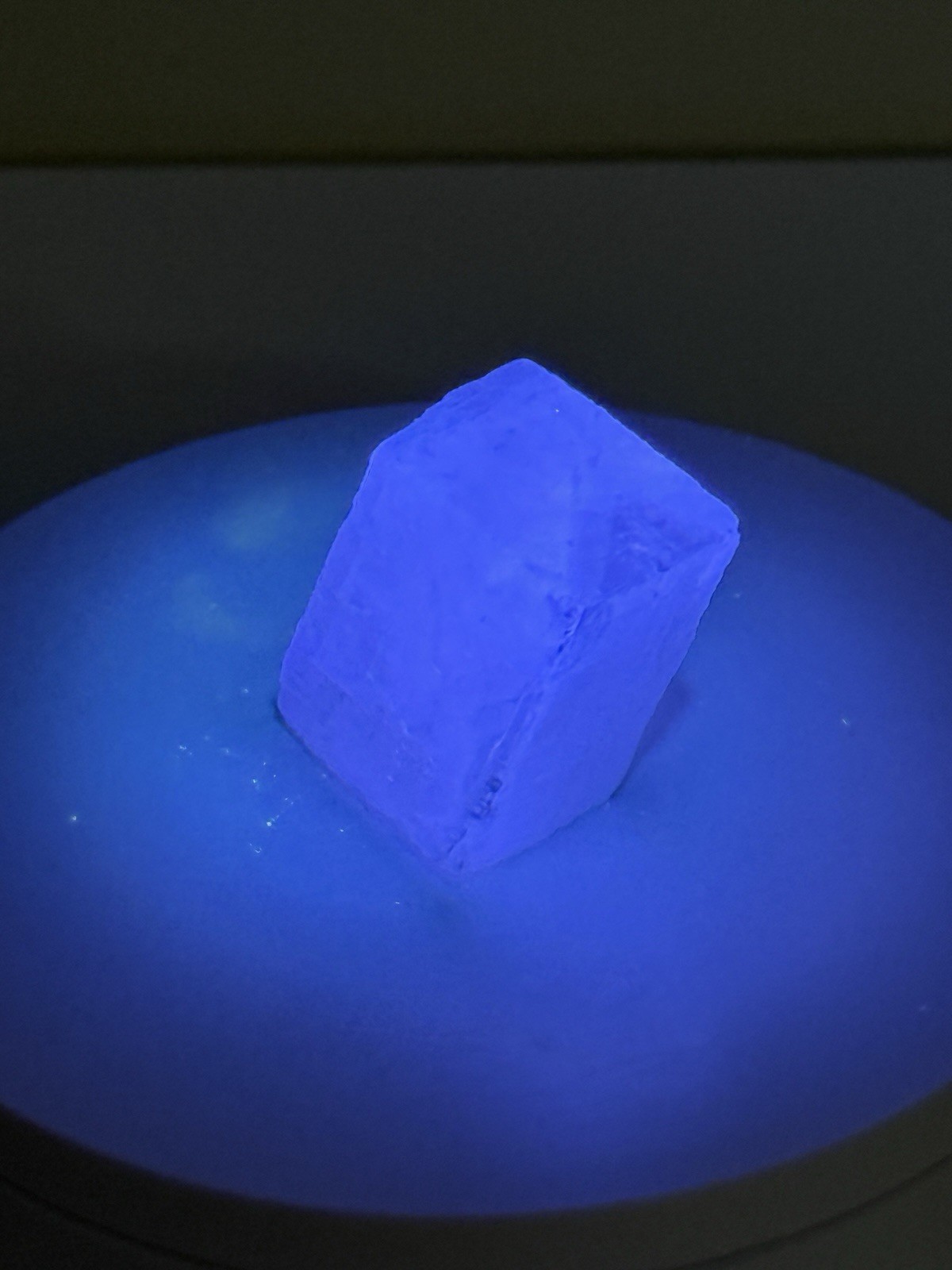 RADIANT Iceland Spar Calcite Crystal Specimen w/ Terlingua-like Fluorescence