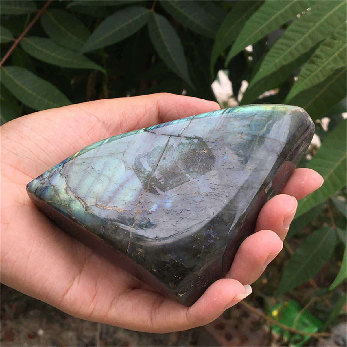 370g Natural Labradorite Mineral Quartz Crystal Mineral Reiki healing
