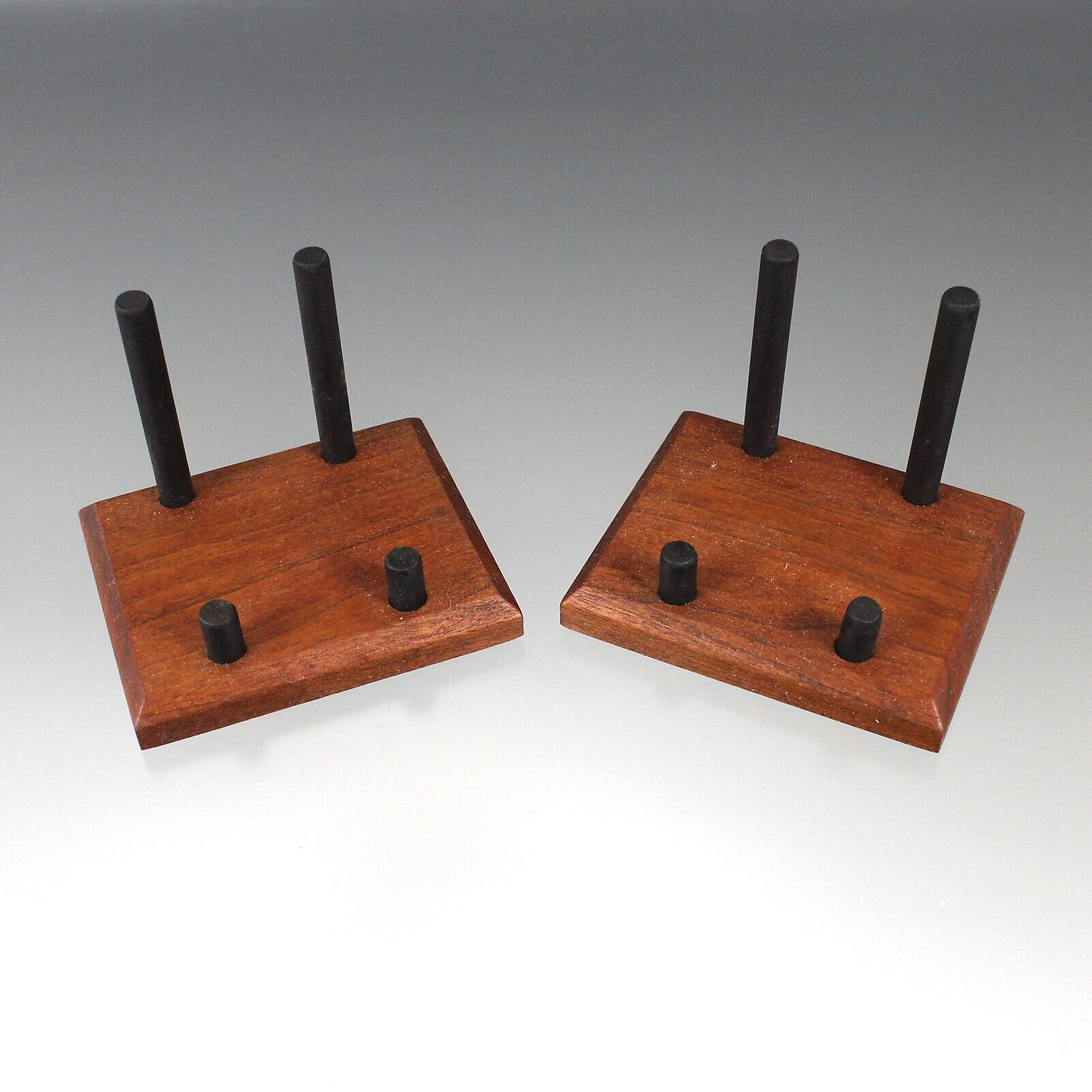 (2) AMERICAN BLACK CHERRY MINERAL DISPLAY STANDS FOR A MUSEUM QUALITY DISPLAY !
