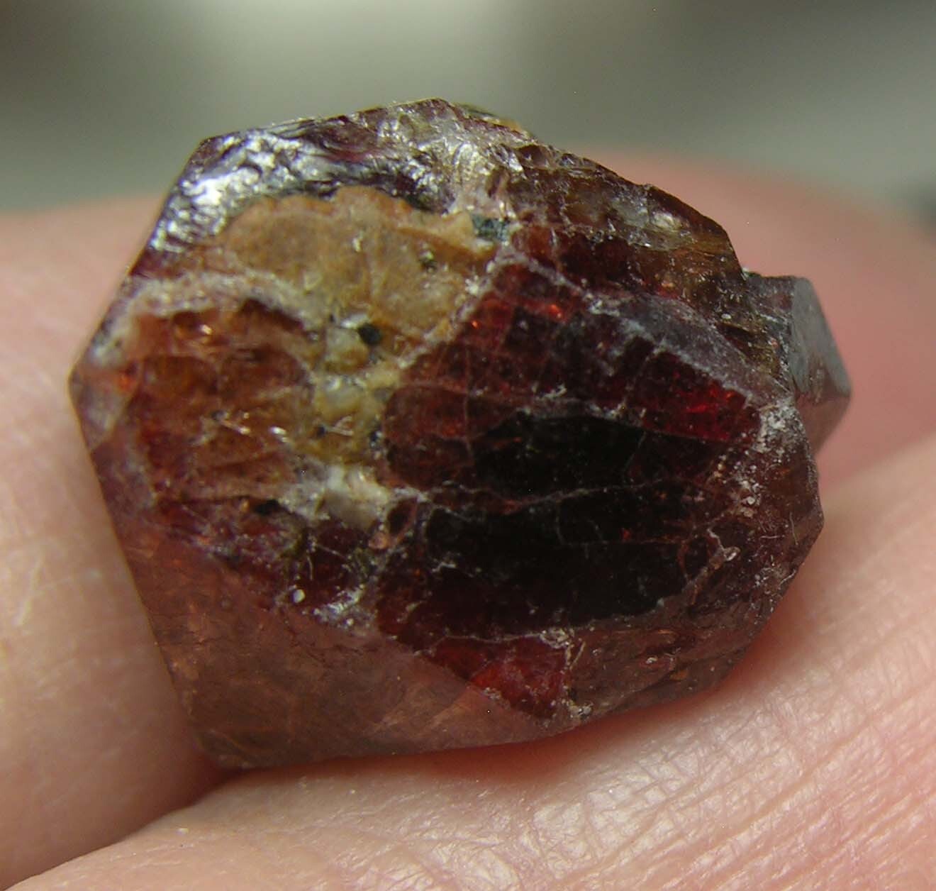 #11 Afghanistan 36.85ct Natural Octagonal Brownish Red Zircon Specimen 7.3g 15mm
