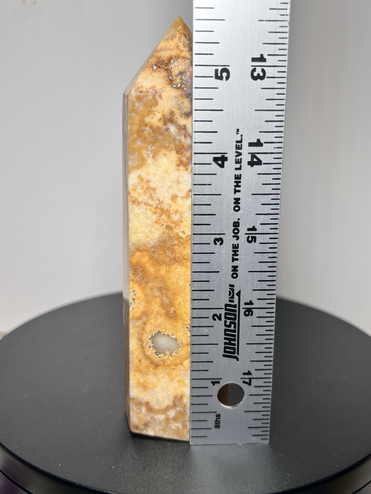Crazy Lace Agate 2 Piece Set – Tower & Sphere w/holder 65mm